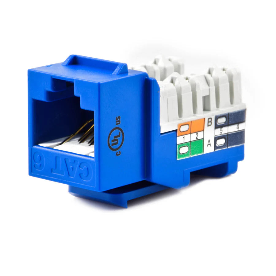 Weltron Category 6 Keystone Punch Down Jack Contractor Pack