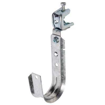 Winnie Industries 2" J-Hook with Pressed Beam Clamp, 360° Rotation
