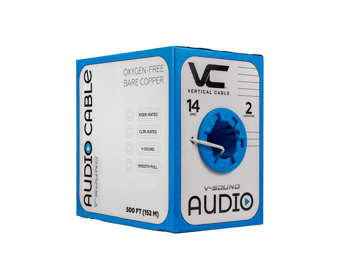 Vertical Cable 209-2320 | 14/2 High-Strand Audio & Speaker Cable - 500ft