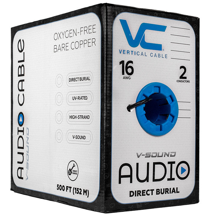 Vertical Cable 209-2315/DB | 16/2 Direct Burial Speaker Cable - 500ft