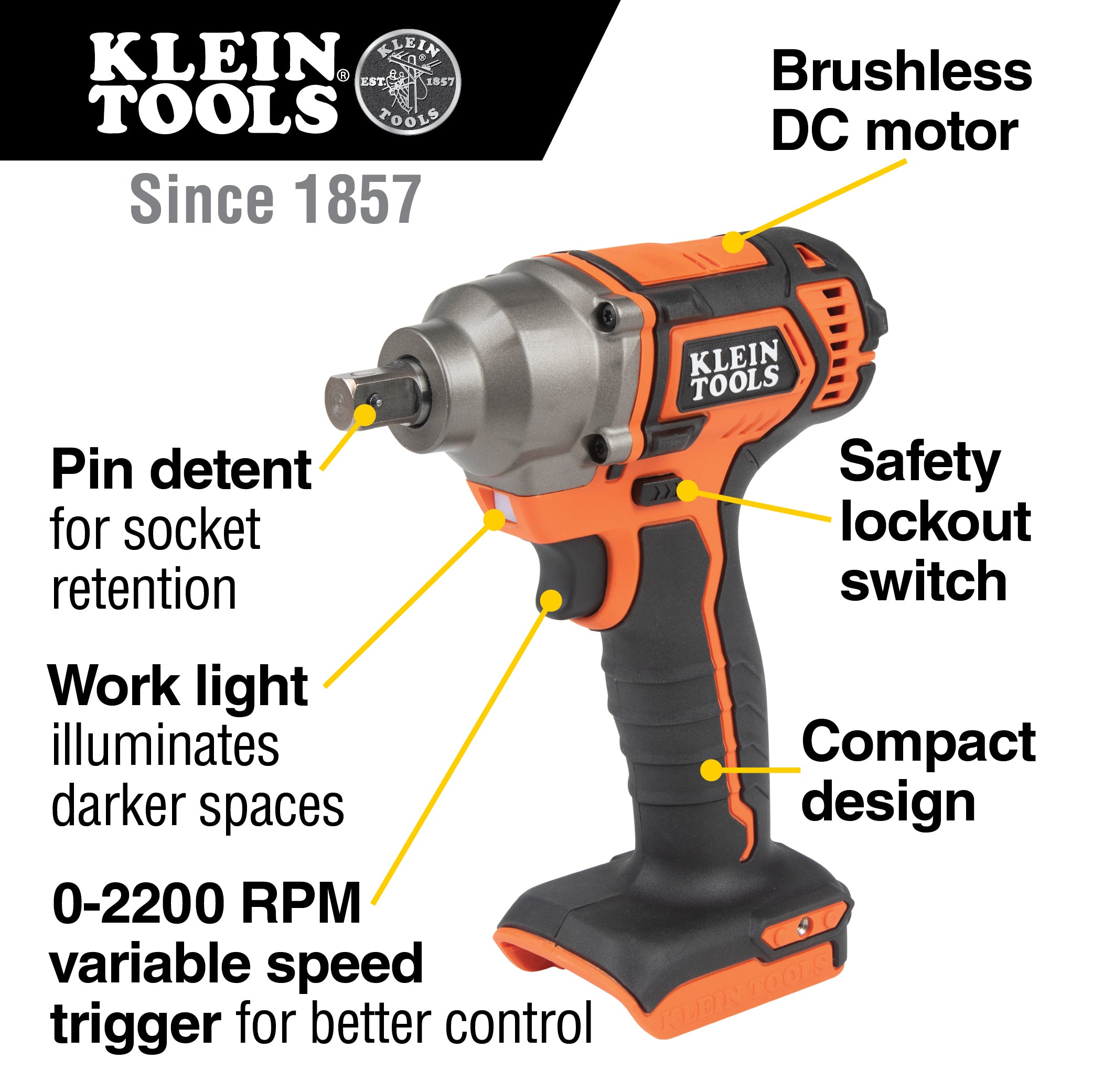 Klein Tools Compact Impact Wrench