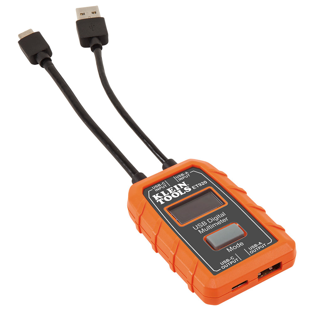Klein Tools USB Digital Meter, USB-A and USB-C
