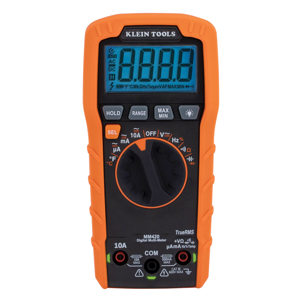 Klein Tools Digital Multimeter with True RMS Auto Ranging and Temperature Measurement