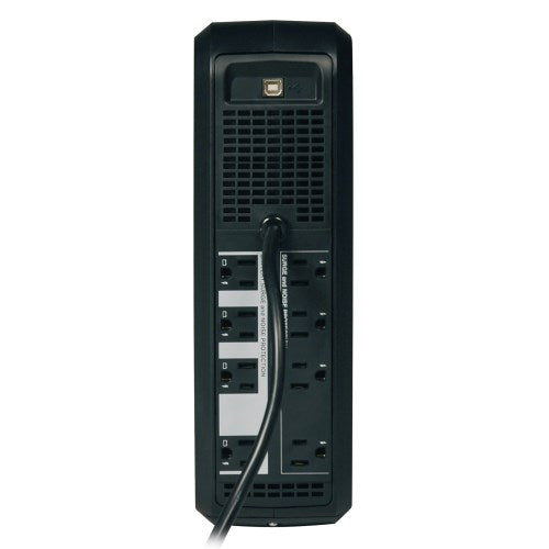 Tripp-Lite 650VA UPS Battery Back Up, 350W, Rack-Mount/Tower, LCD Display, AVR, USB, DB9 (OMNI650LCD)