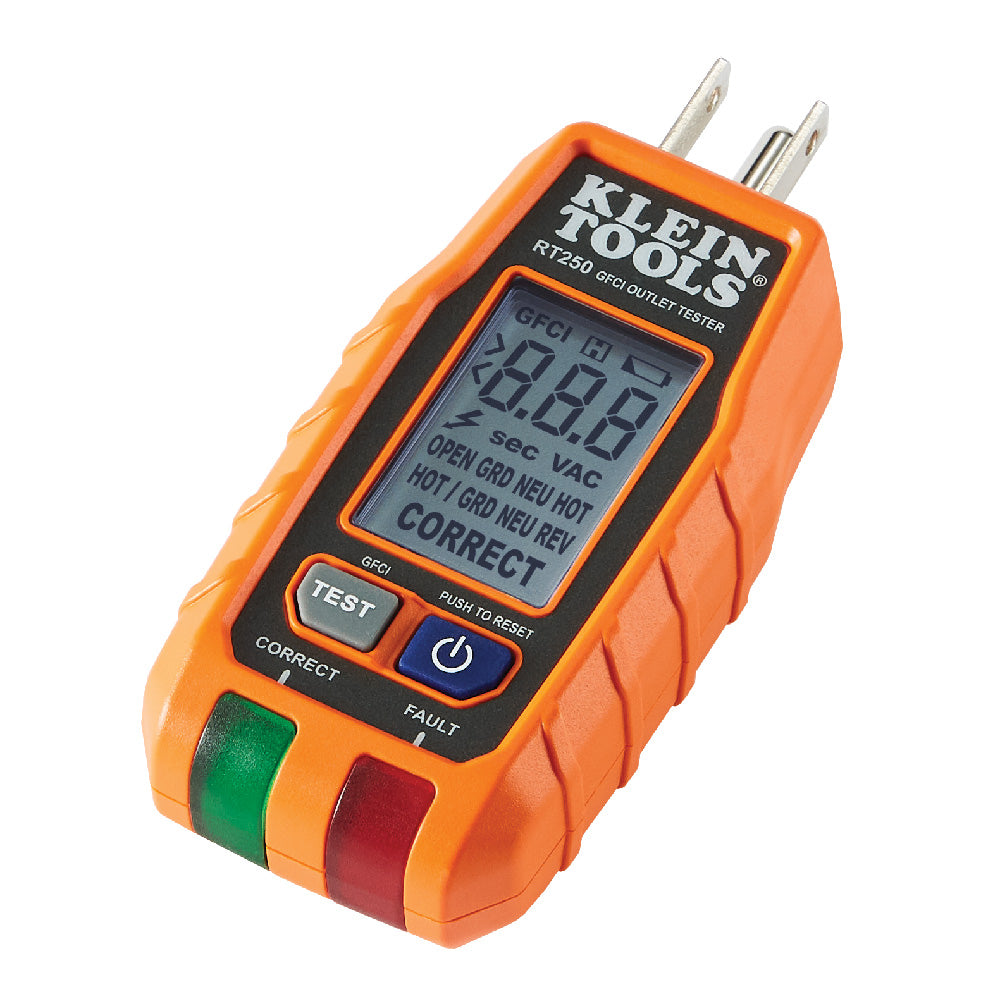 Klein Tools Premium Dual-Range NCVT and GFCI Receptacle Tester Electrical Test Kit