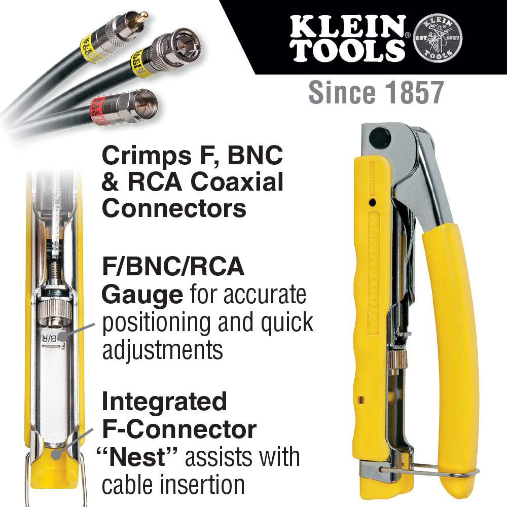 Klein Tools Compact, Multi-Connector Compression Crimper