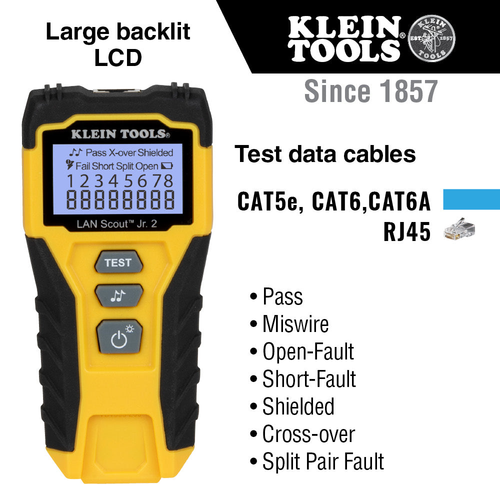 Klein Tools LAN Scout ® Jr. 2 Cable Tester