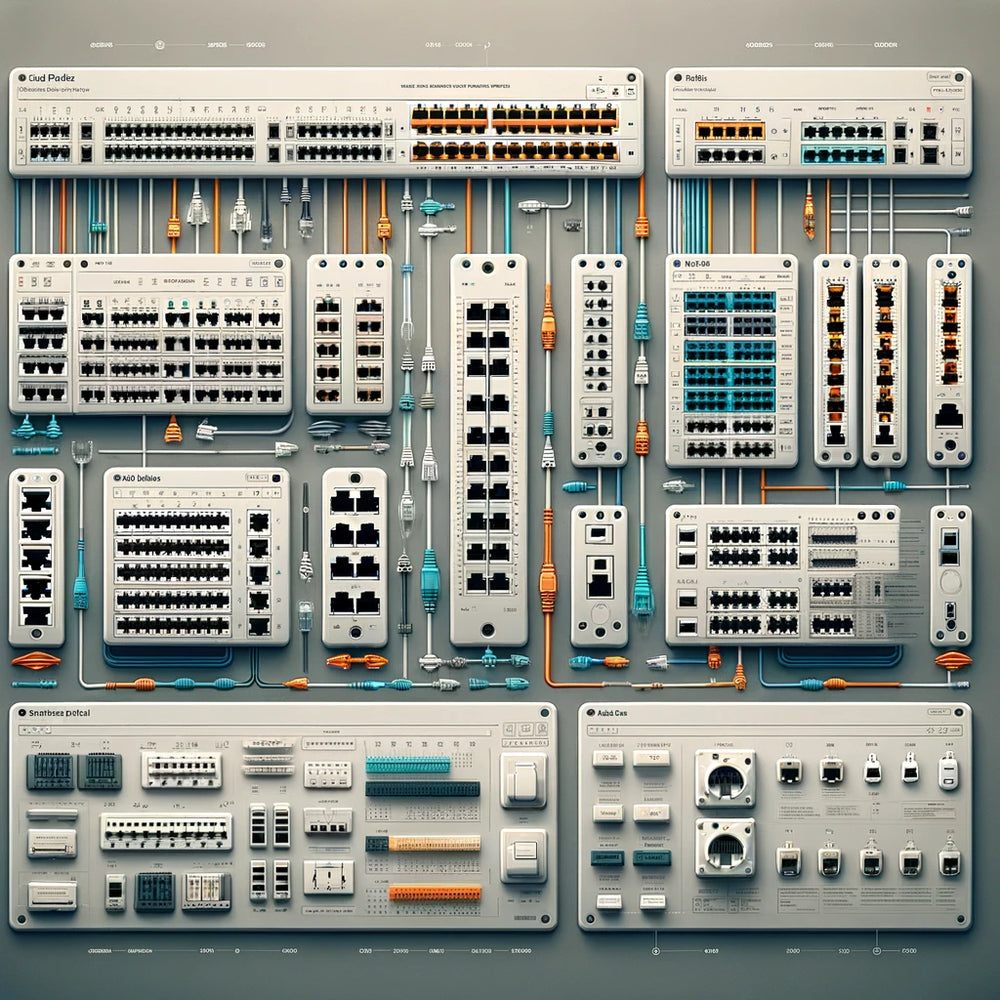 Patch Panels – Cat5e, Cat6, Cat6A, Keystone & 110
