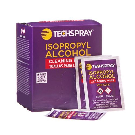 Techspray 1610-50PK Isopropyl Alcohol (IPA) Wipes