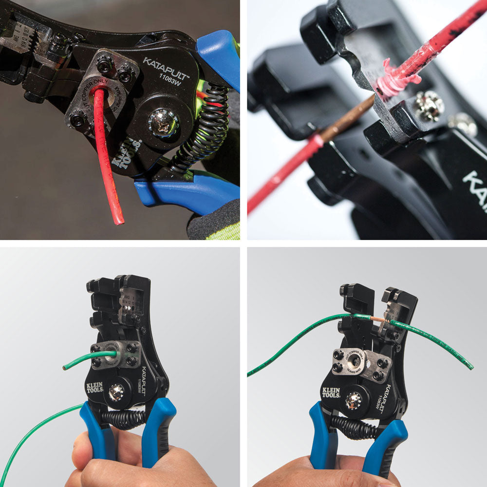 Klein Tools Katapult® Wire Stripper and Cutter for Solid and Stranded Wire