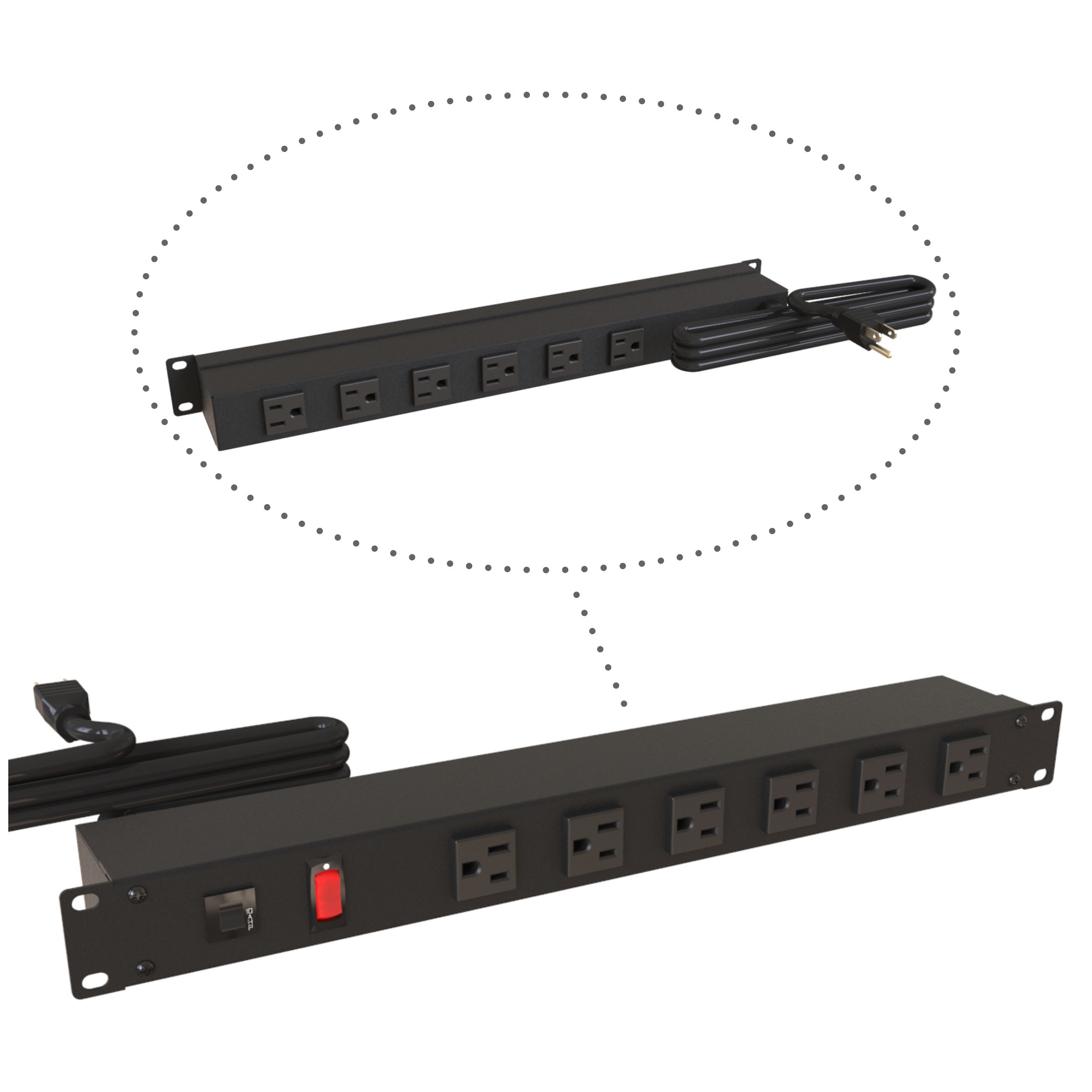 Hammond 19" RACK MOUNT, SWITCH, 15' CD