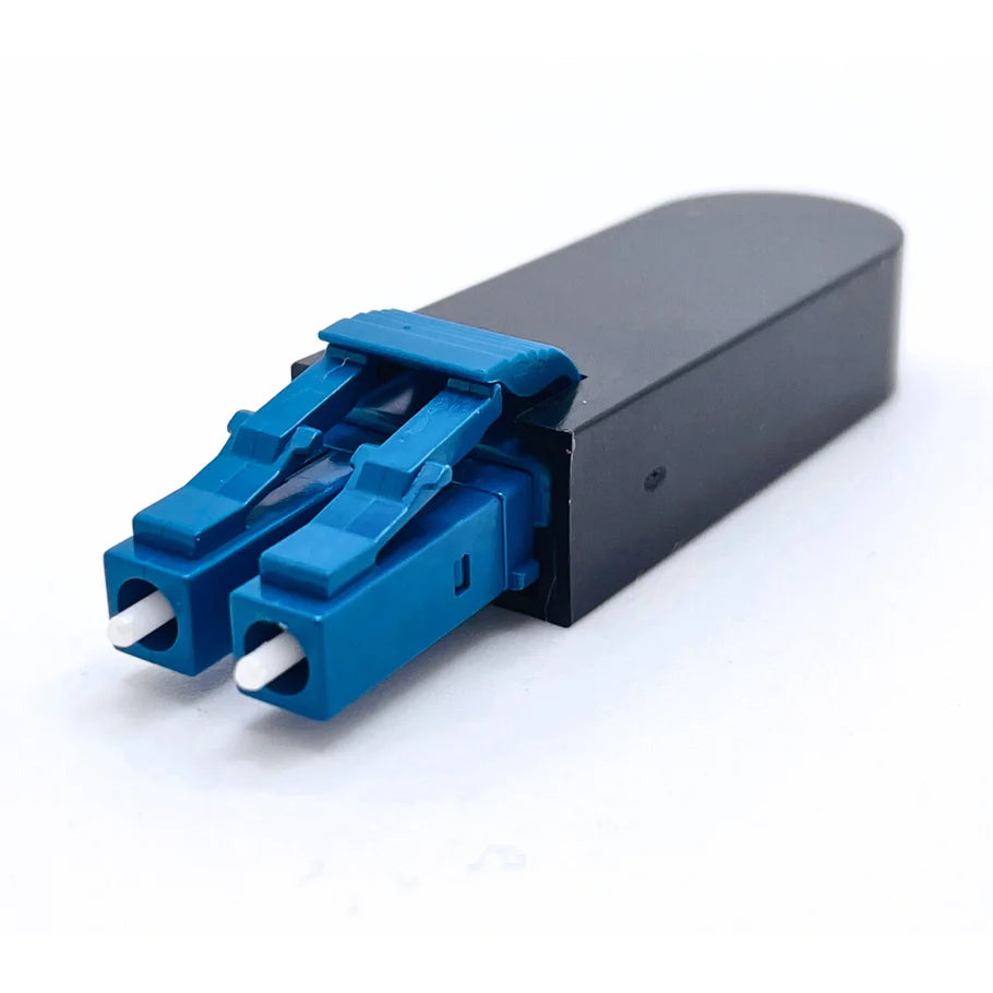 LC/UPC Duplex PVC (OFNR) 9/125 Single Mode Fiber Loopback Module