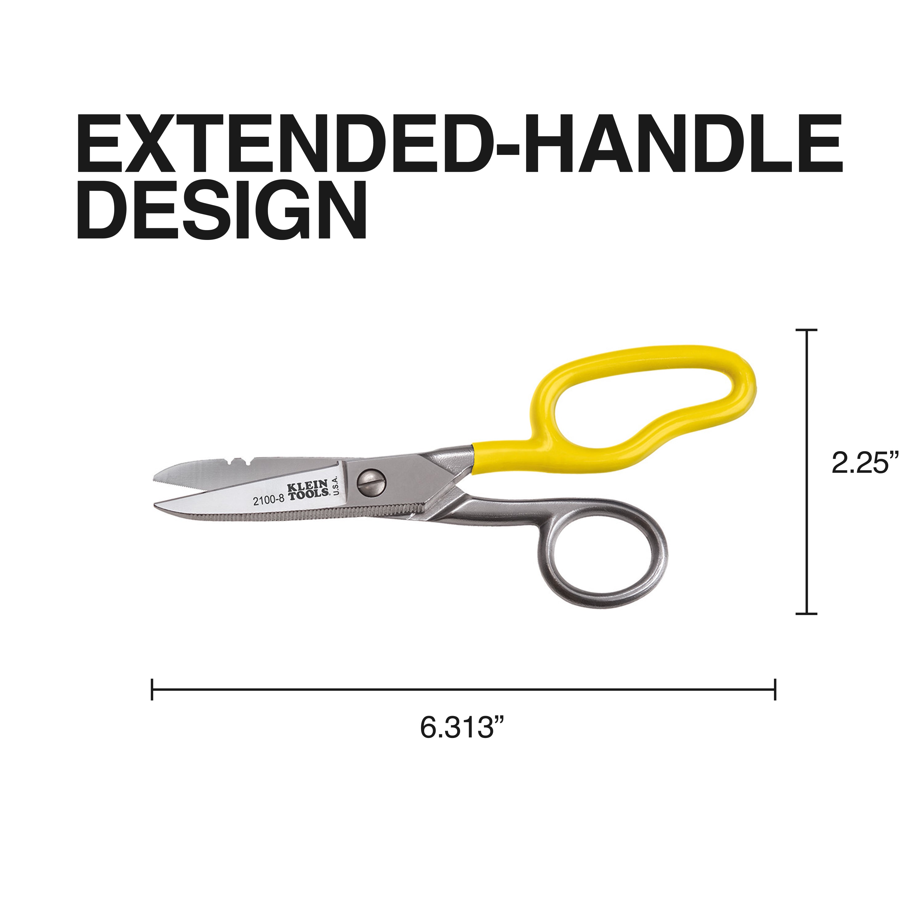 Klein Tools Free-Fall Snip Stainless Steel