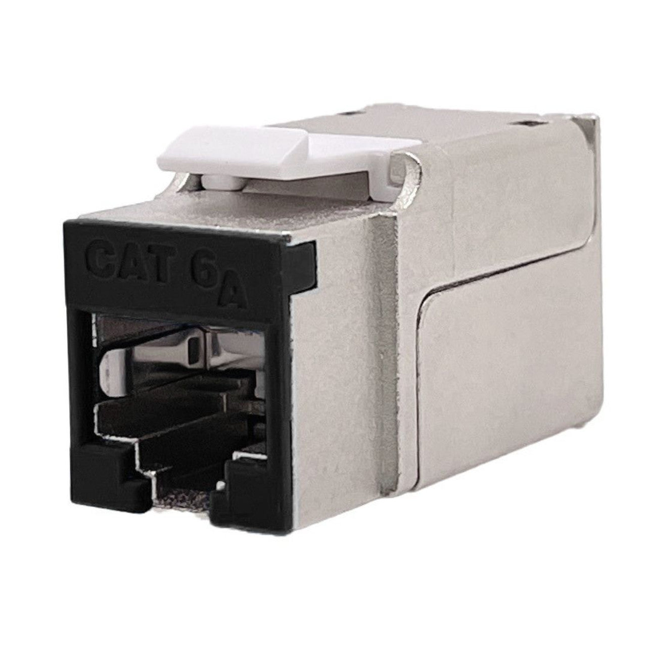 Category 6A Shielded Keystone Punch Down Jack with Colored Bezel 10 Pa