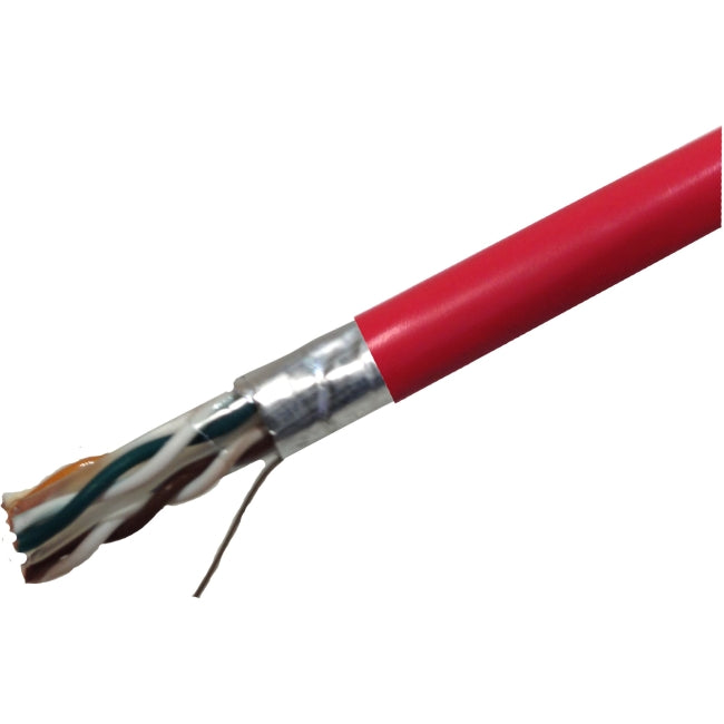 Weltron Red Category 6 F/UTP 23AWG Solid Plenum CMP Bulk Wire
