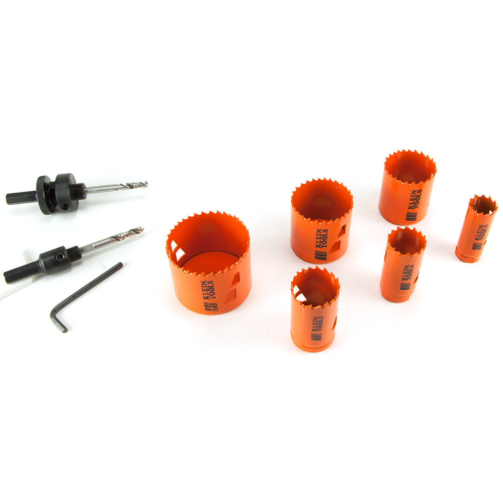 Klein Tools Bi-Metal Hole Saw Kit, 8-Piece
