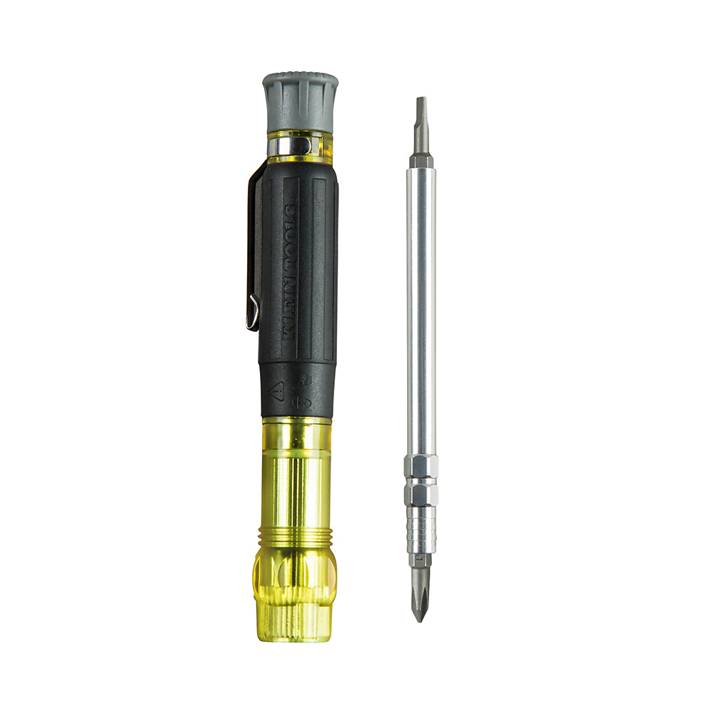 Klein Tools Multi-Bit Electronics Pocket Screwdriver, 4-in-1, Ph, Sl Bits