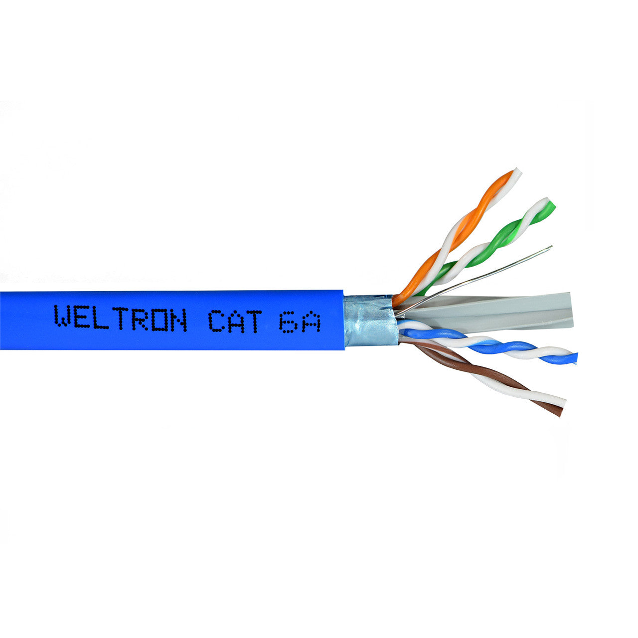Weltron Category 6A F/UTP Shielded Solid Plenum CMP