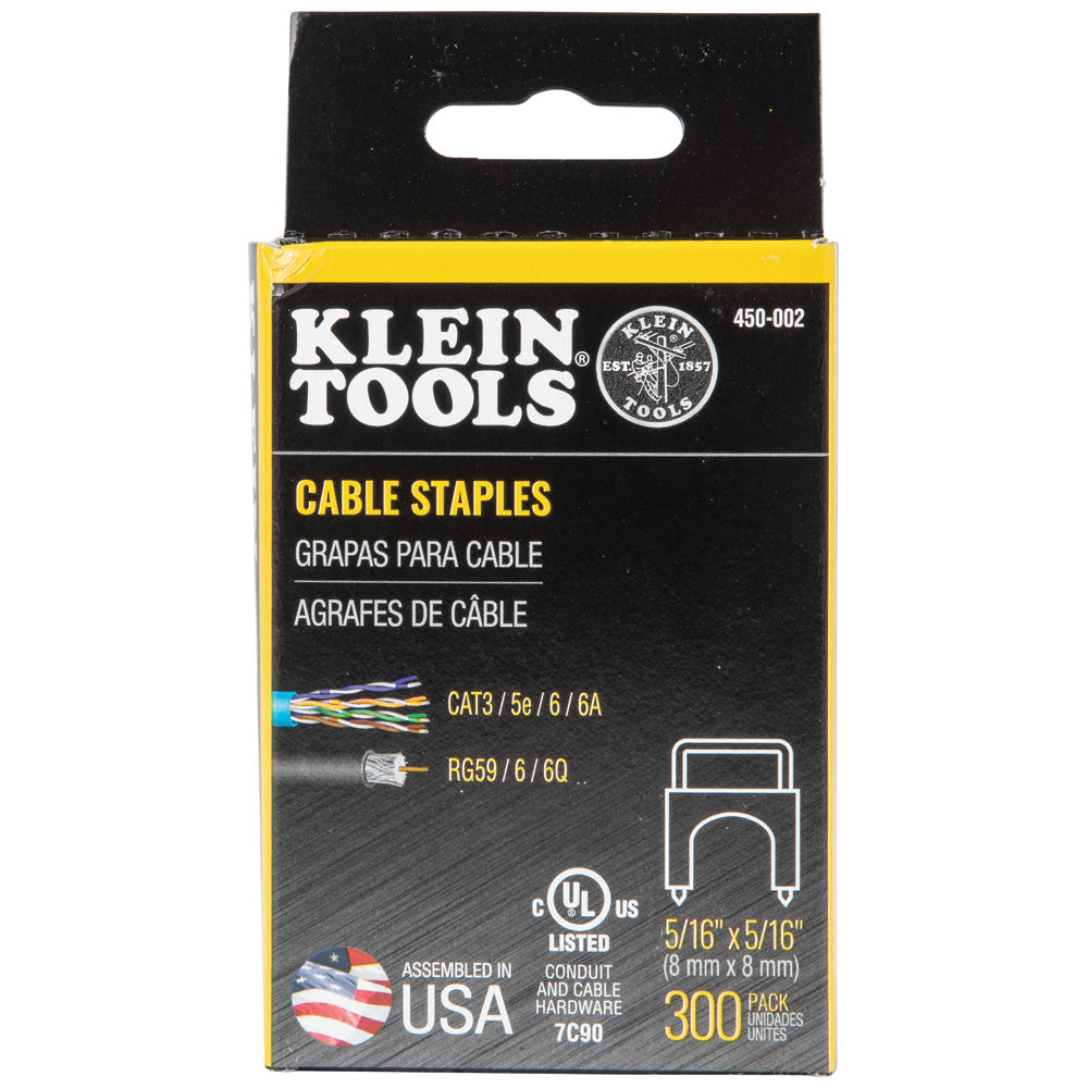 Klein Tools Staples, 5/16-Inch x 5/16-Inch Insulated