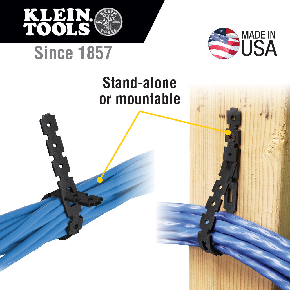 Klein Tools Stretch Cable Tie Roll, 75-Foot