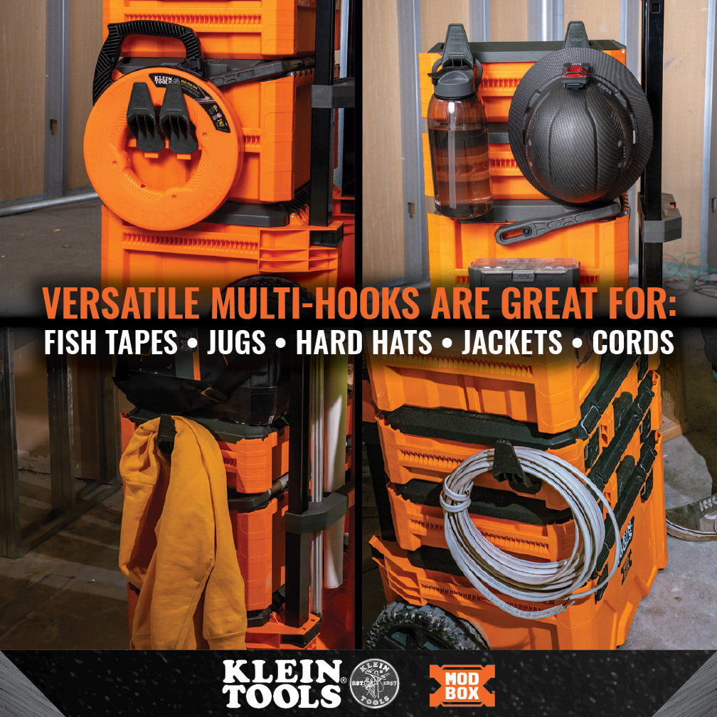 Klein Tools MODbox™ Multi-Hook Rail Attachment, 2-Pack