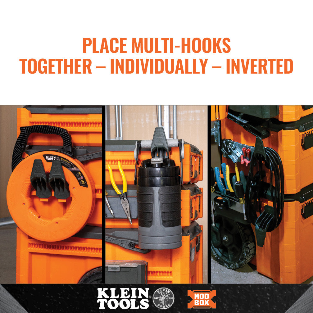 Klein Tools MODbox™ Multi-Hook Rail Attachment, 2-Pack