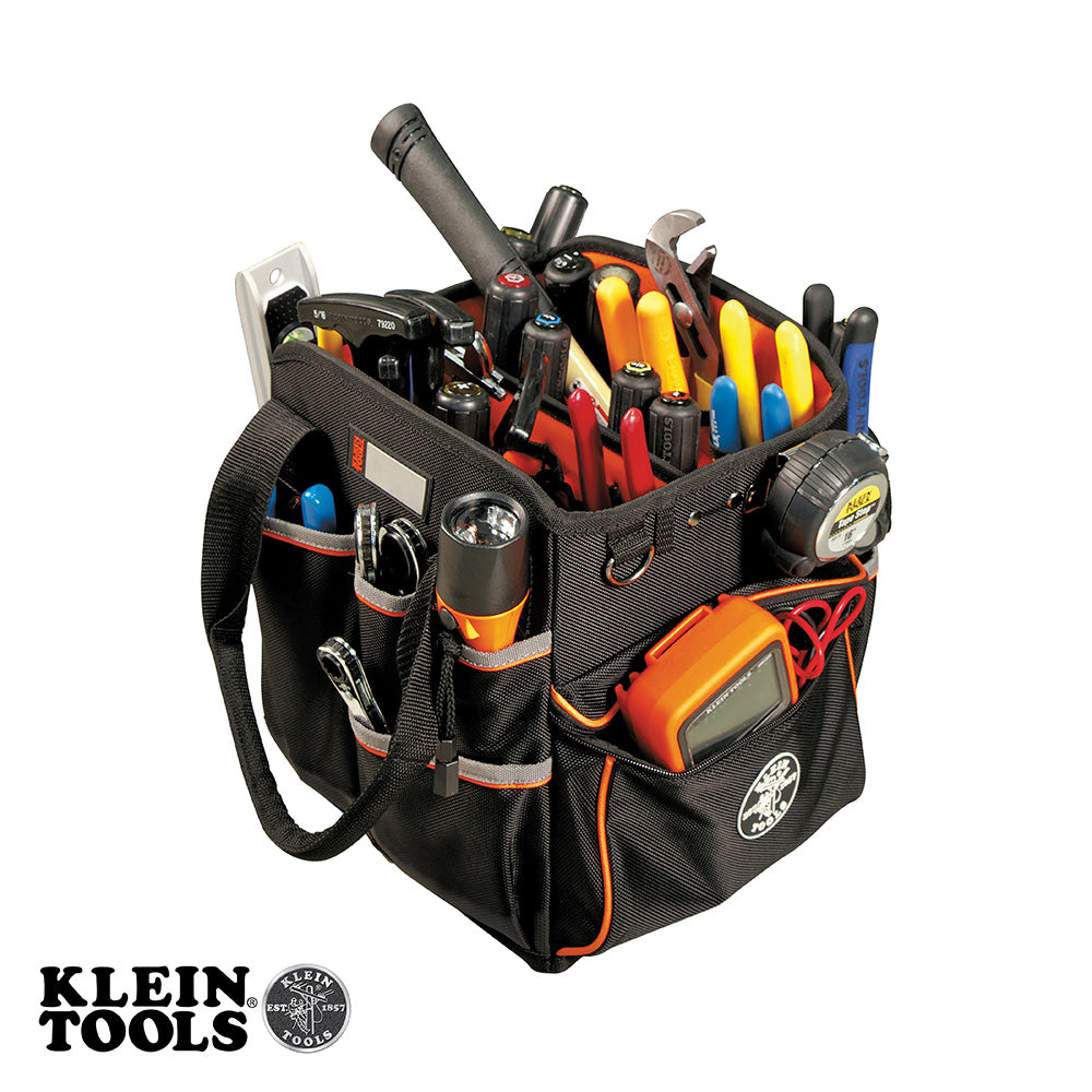 Klein Tools Tool Bag, Tradesman Pro™ Tool Tote, 40 Pockets, 10-Inch