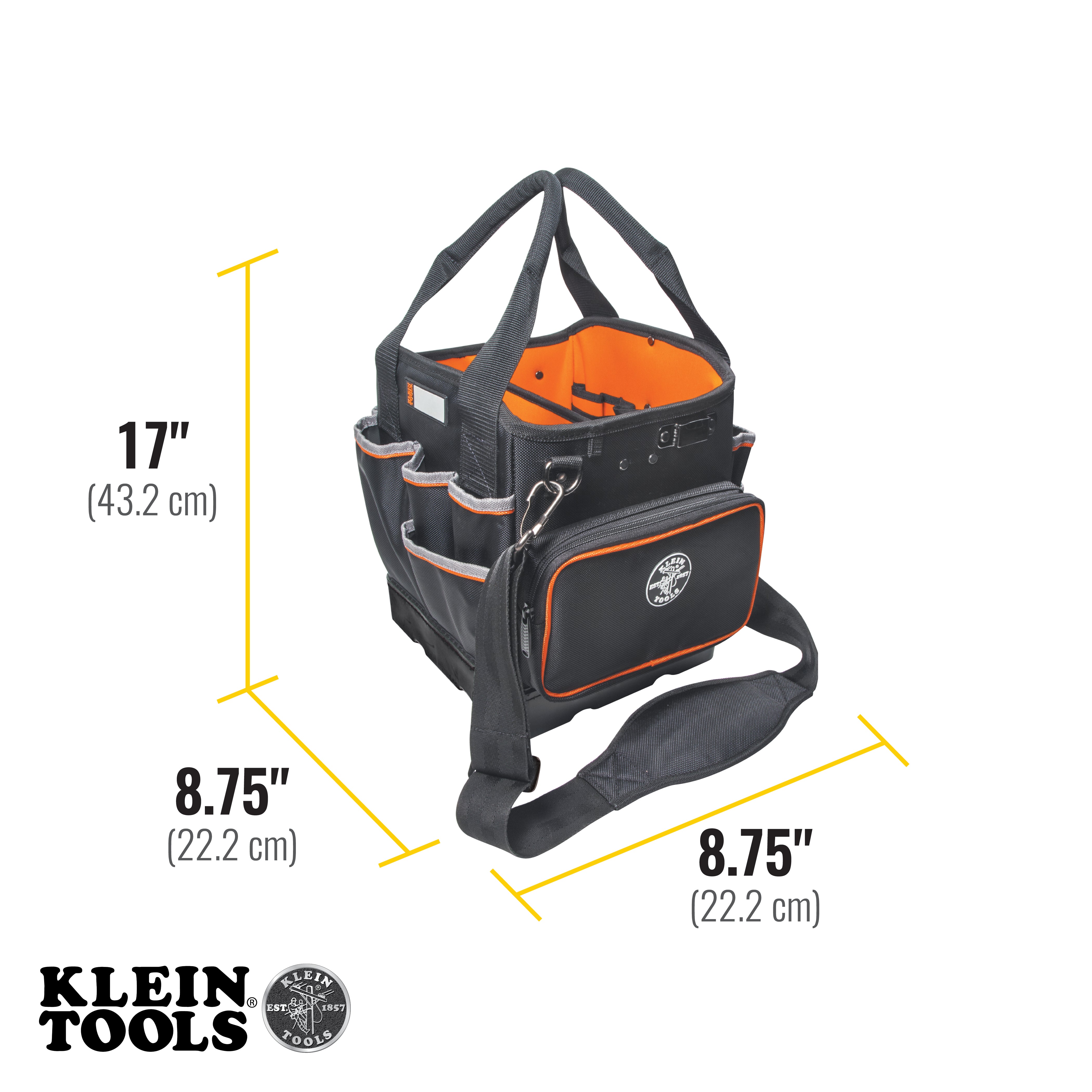 Klein Tools Tool Bag, Tradesman Pro™ Tool Tote, 40 Pockets, 10-Inch