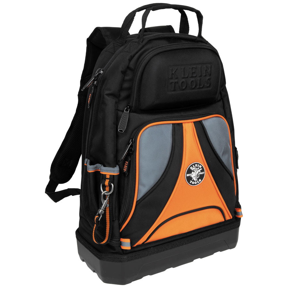 Klein Tools Tradesman Pro™ Tool Bag Backpack, 39 Pockets, Black, 14-Inch