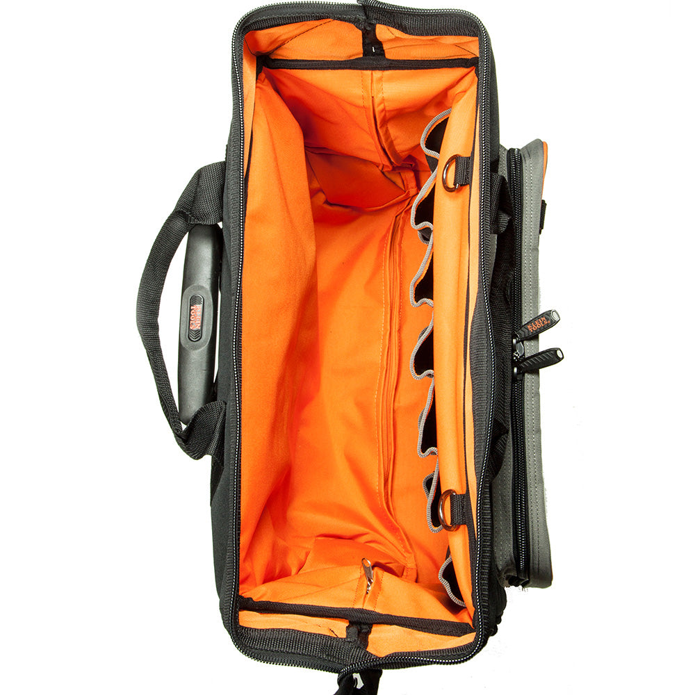 Klein Tools Tool Bag, Tradesman Pro™ Rolling Tool Bag, 24 Pockets, 19-Inch