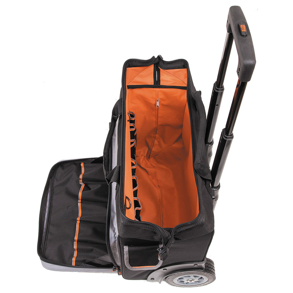 Klein Tools Tool Bag, Tradesman Pro™ Rolling Tool Bag, 24 Pockets, 19-Inch