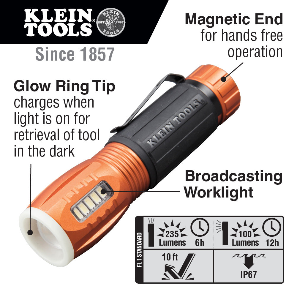 Klein Tools LED Flashlight with Work Light