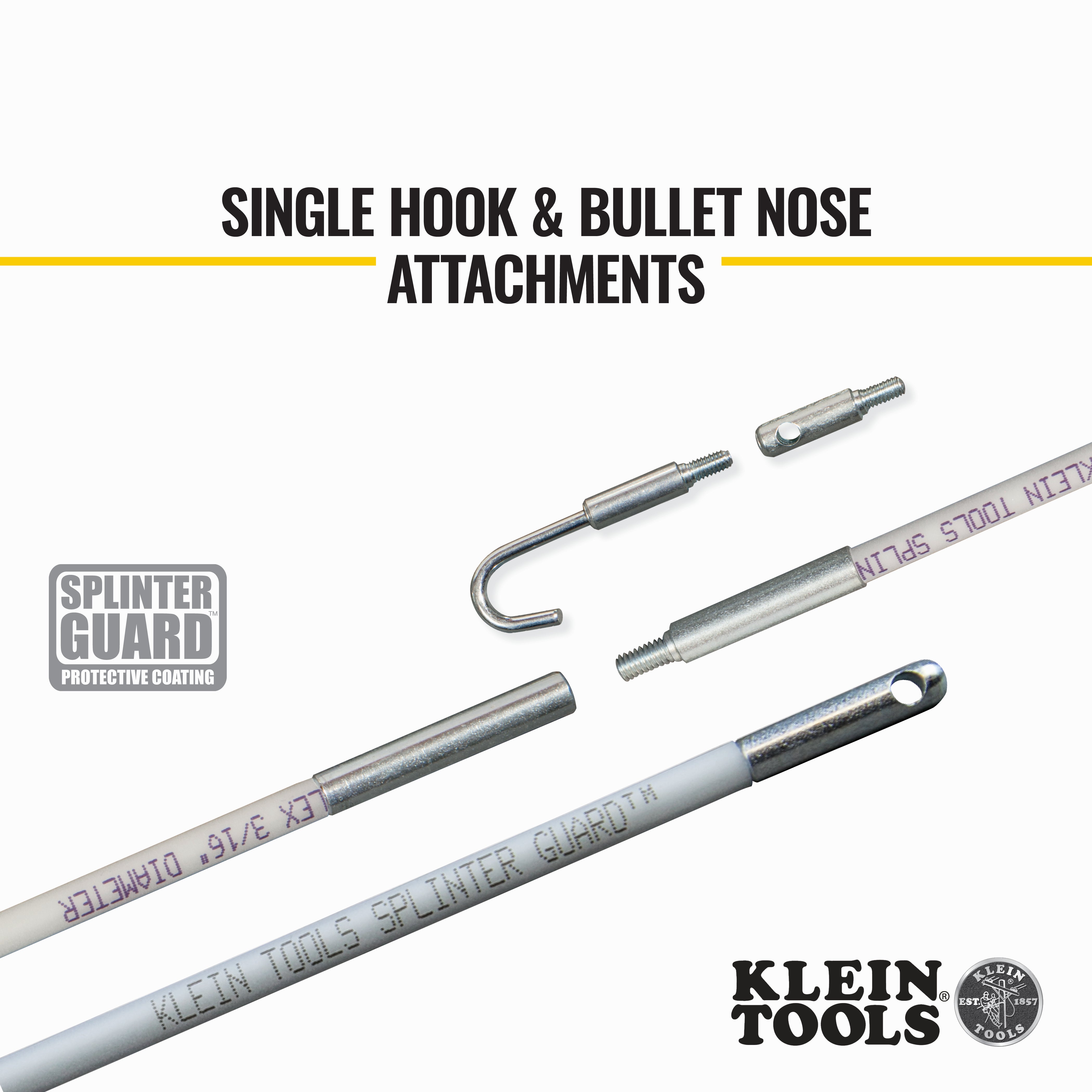 Klein Tools Mid-Flex Glow Rod Set, 15-Foot
