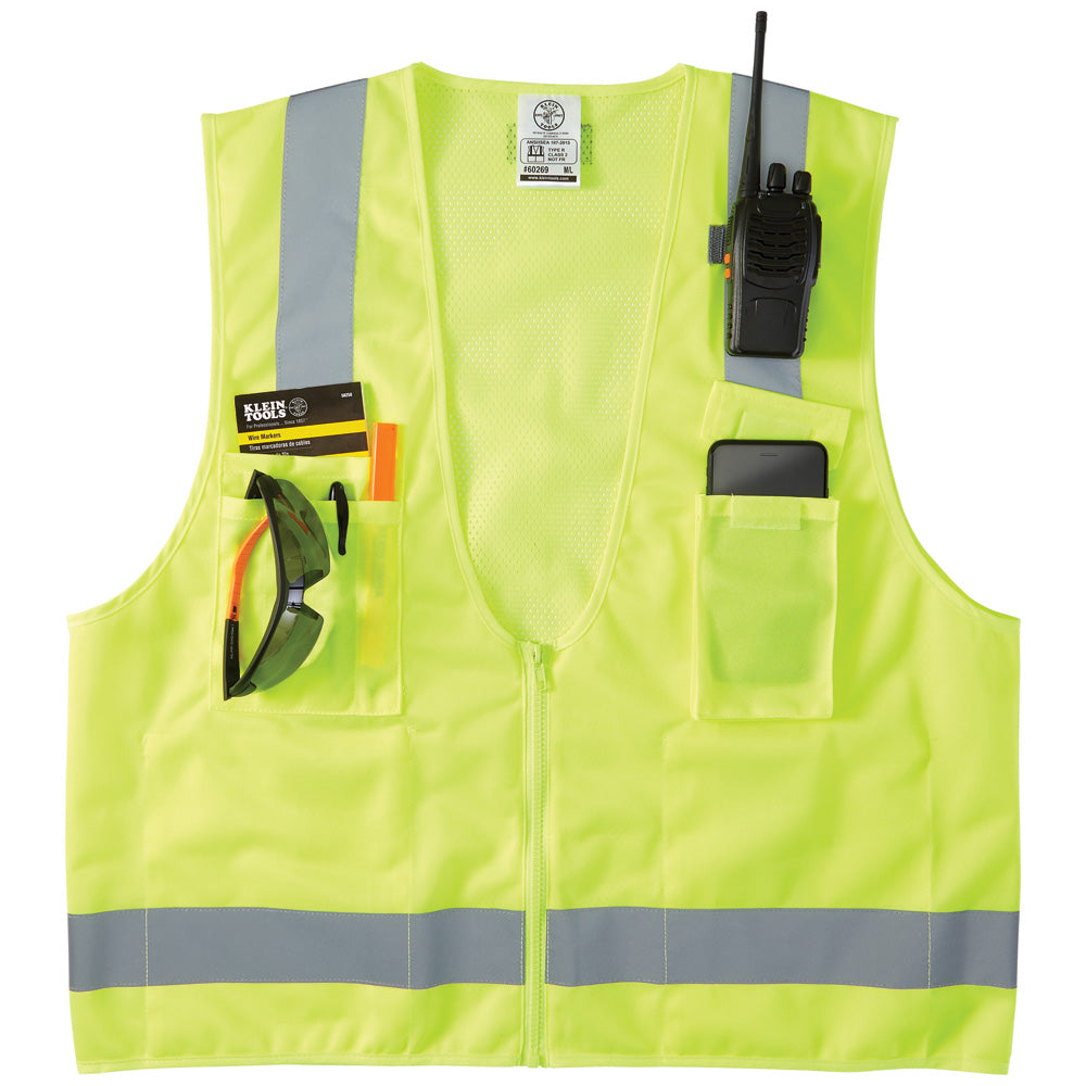 Klein Tools Safety Vest, High-Visibility Reflective Vest, XL