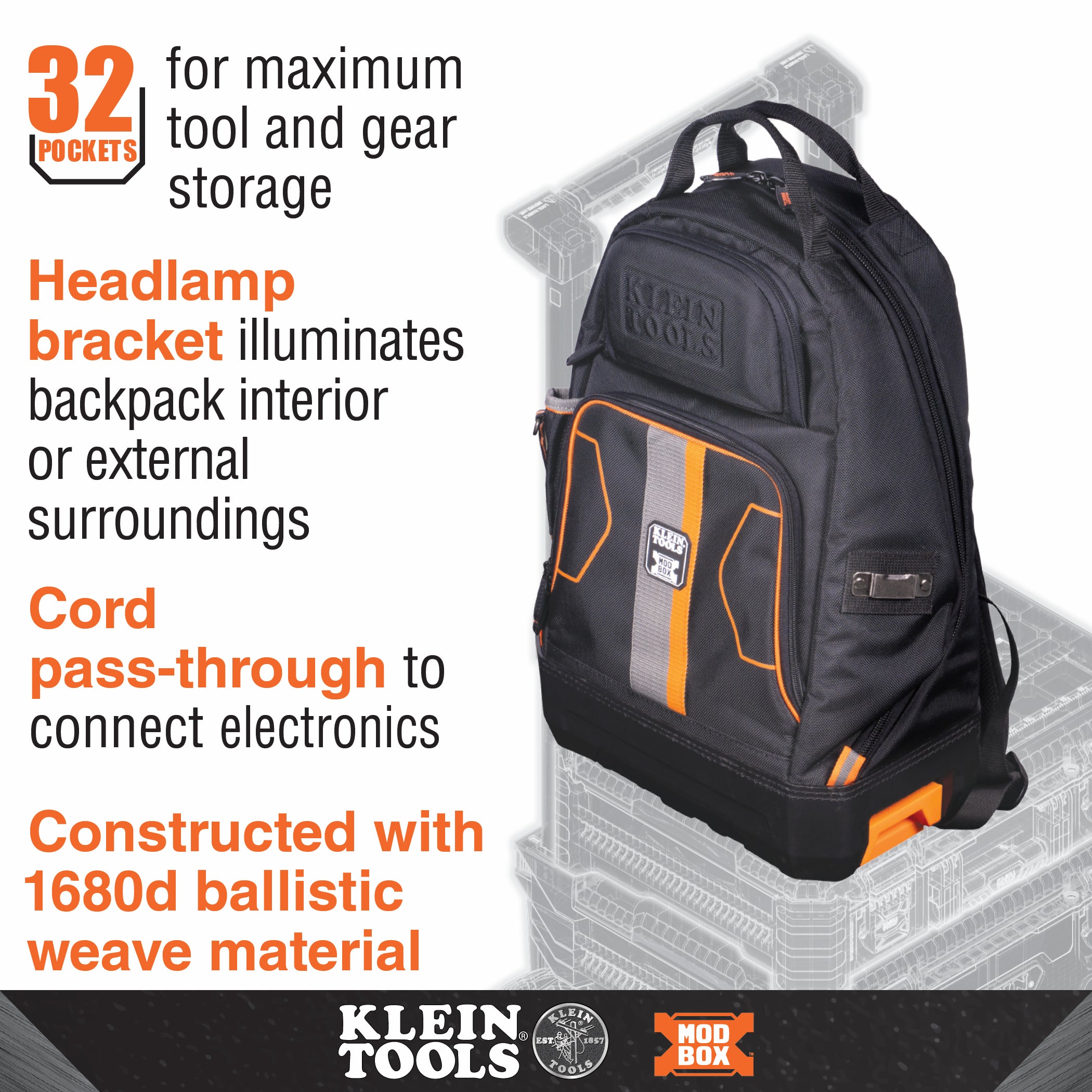 Klein Tools Modbox Electricians Backpack