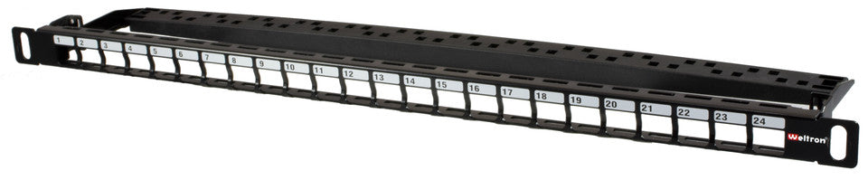 Weltron 24 .5U Port Blank HD Rack Mount (High Density)