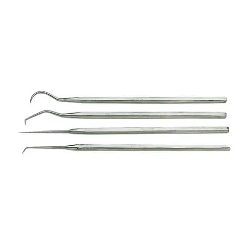 Eclipse Probe Set, 4 Pack, Stainless Stell, Hook, Curved, Straight, Angle Tips In A Vinyl Carring Case