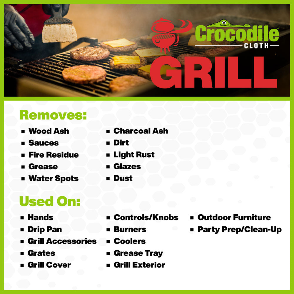 Crocodile Cloth® Grill Wipes 80/Pack