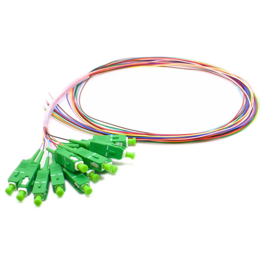 APC 12 Strand SC Fiber Pigtail OM3 No Jacket