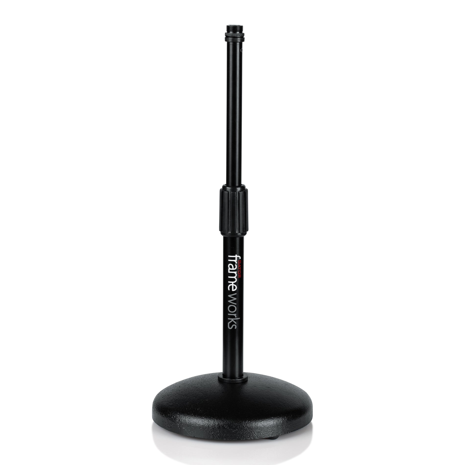 Gator Desktop Mic Stand Round Base Adjust Height