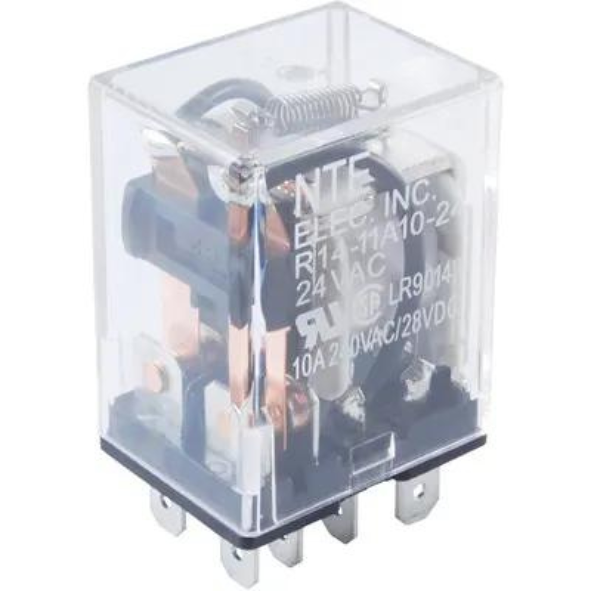 "High-Performance 10A 24VDC 8 Pin Blade DPDT Relay for Industrial Use"