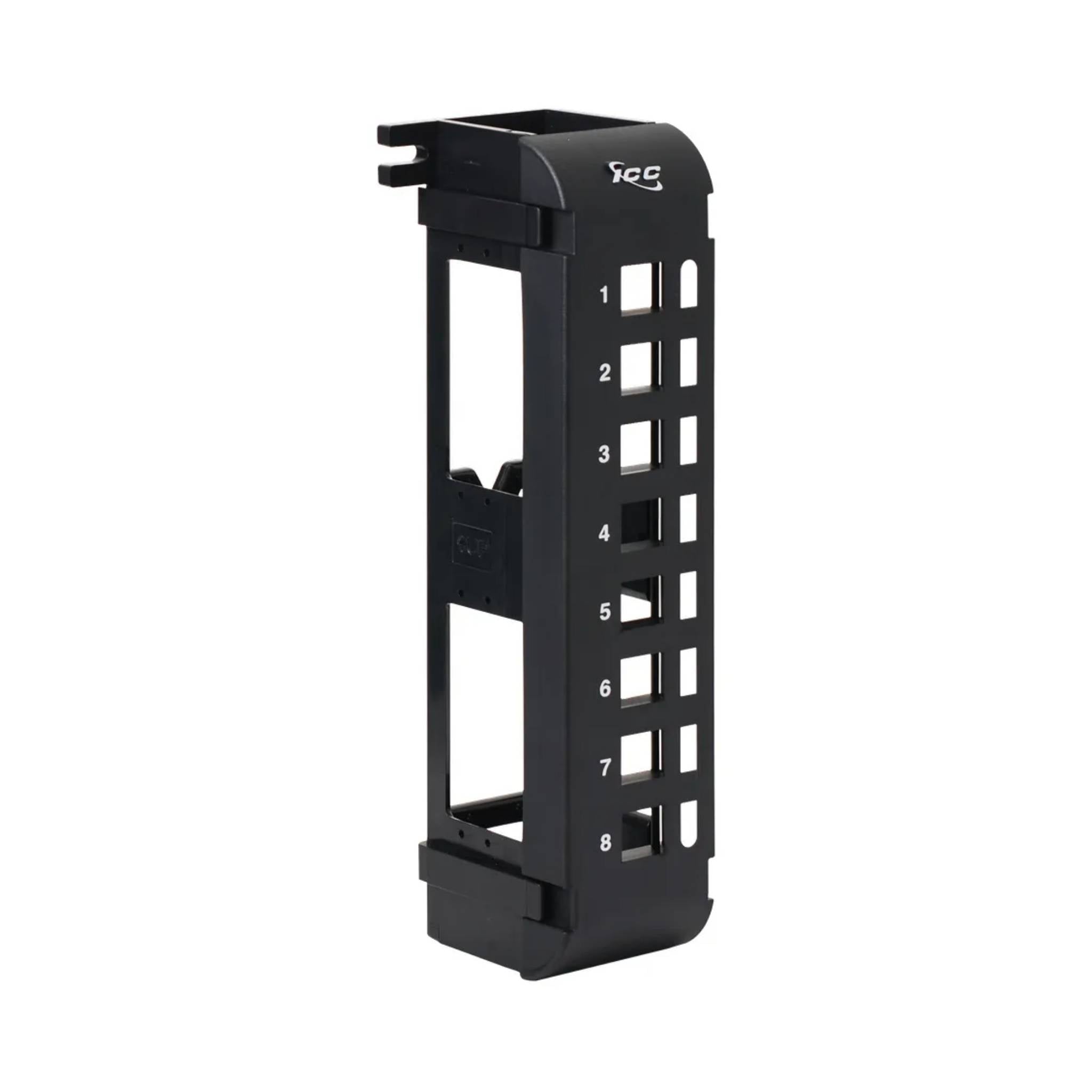 ICC Patch Panel Blank Vertical HD 8 Port Flush