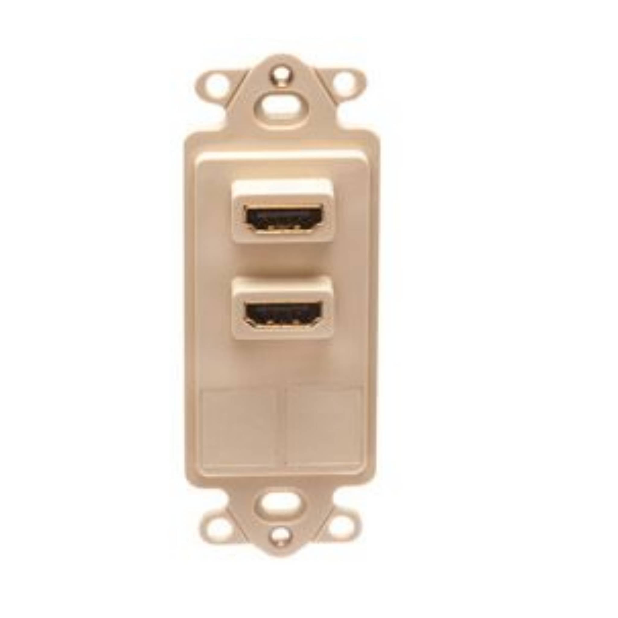 ICC Decorex Insert With Two HDMI Connector And Two Ports For HD Style Jacks