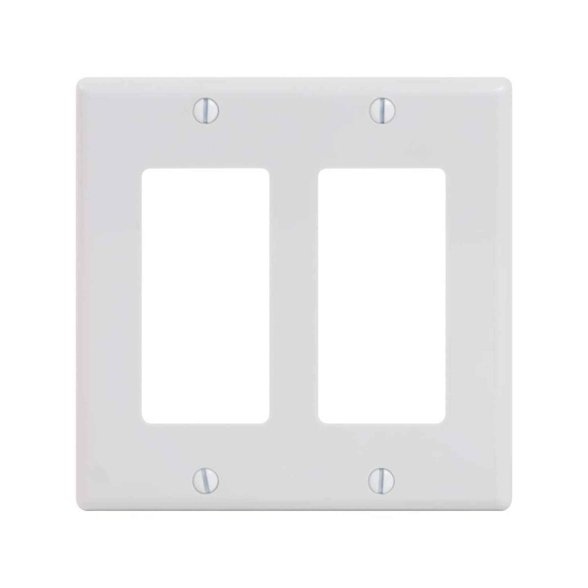 ICC Decorex Faceplate With Two Insert Spaces Double Gang
