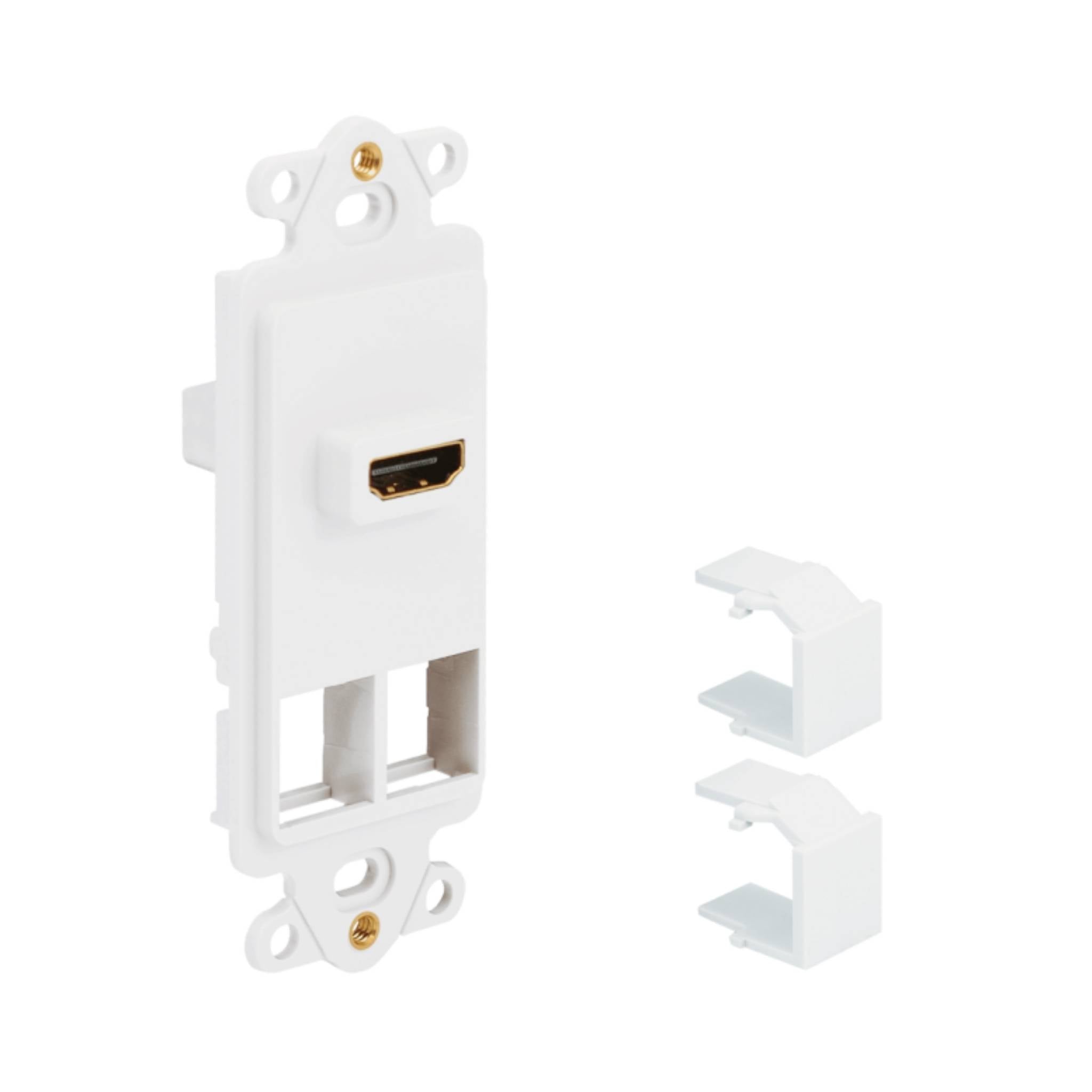 ICC Decorex Insert With One HDMI Connector And Two Ports For HD Style Jacks