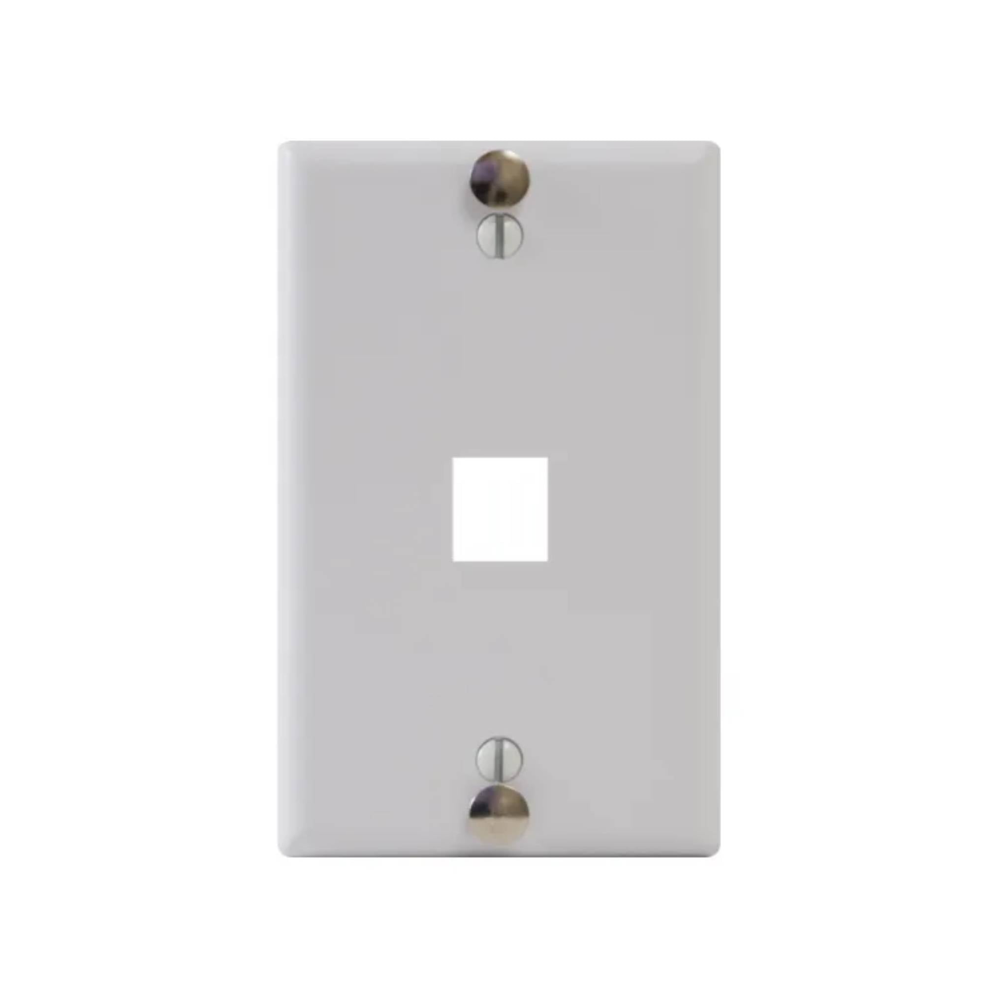 ICC Telephone Faceplate With One Port For EZ/HD Style And Hanging Standoffs