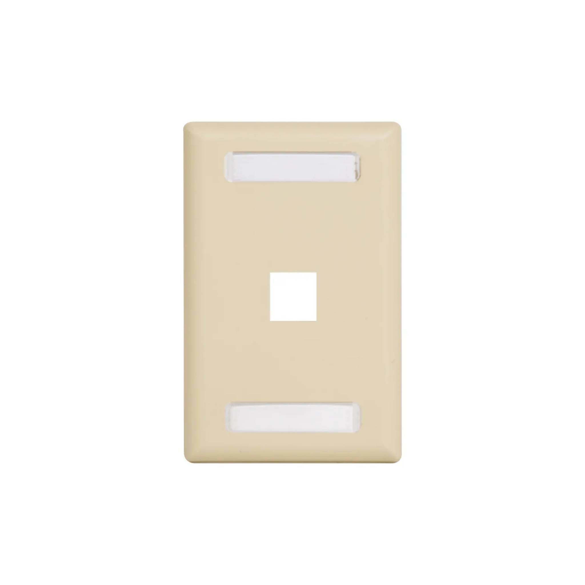ICC Station ID Faceplate With EZ/HD Style Single Gang