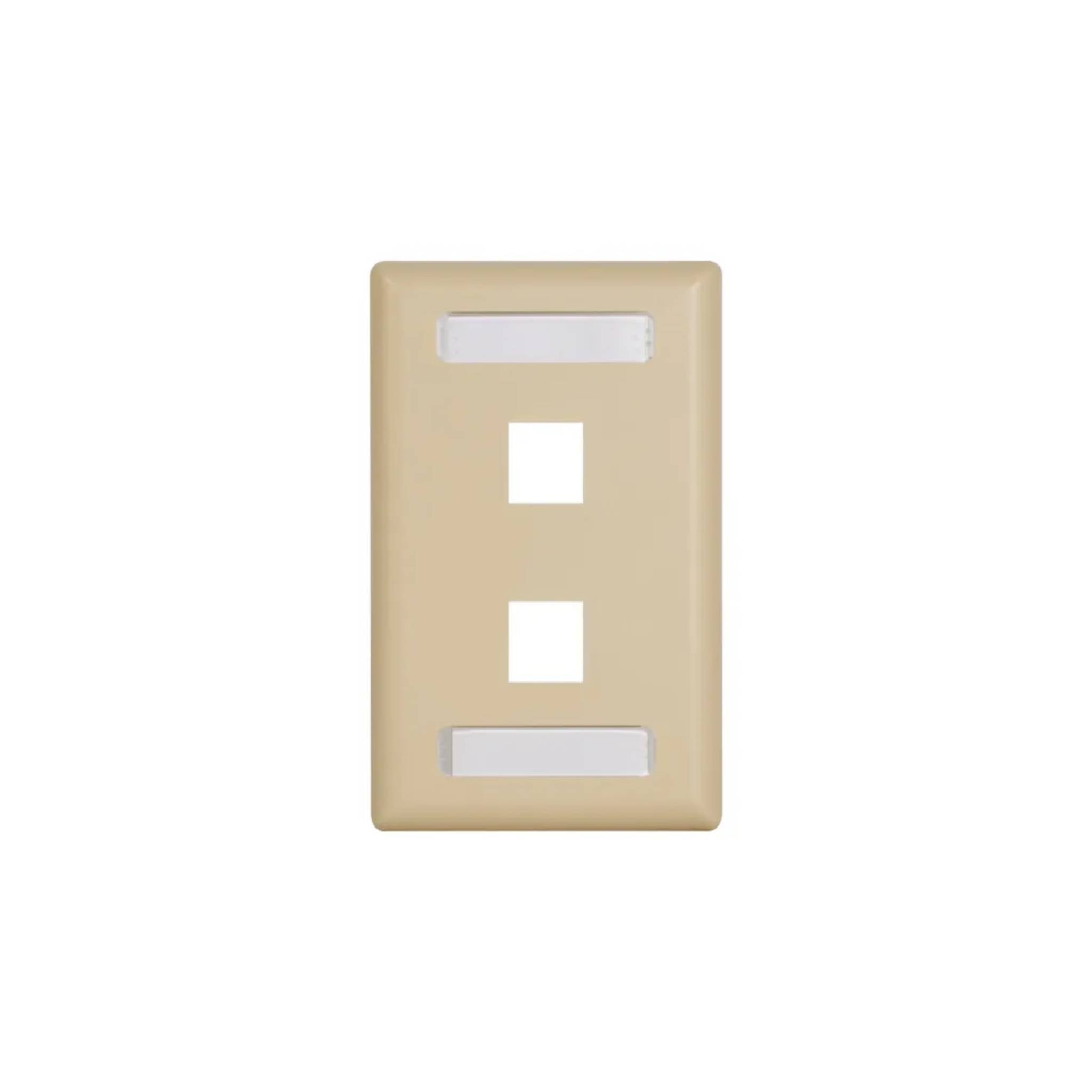 ICC Station ID Faceplate With EZ/HD Style Single Gang