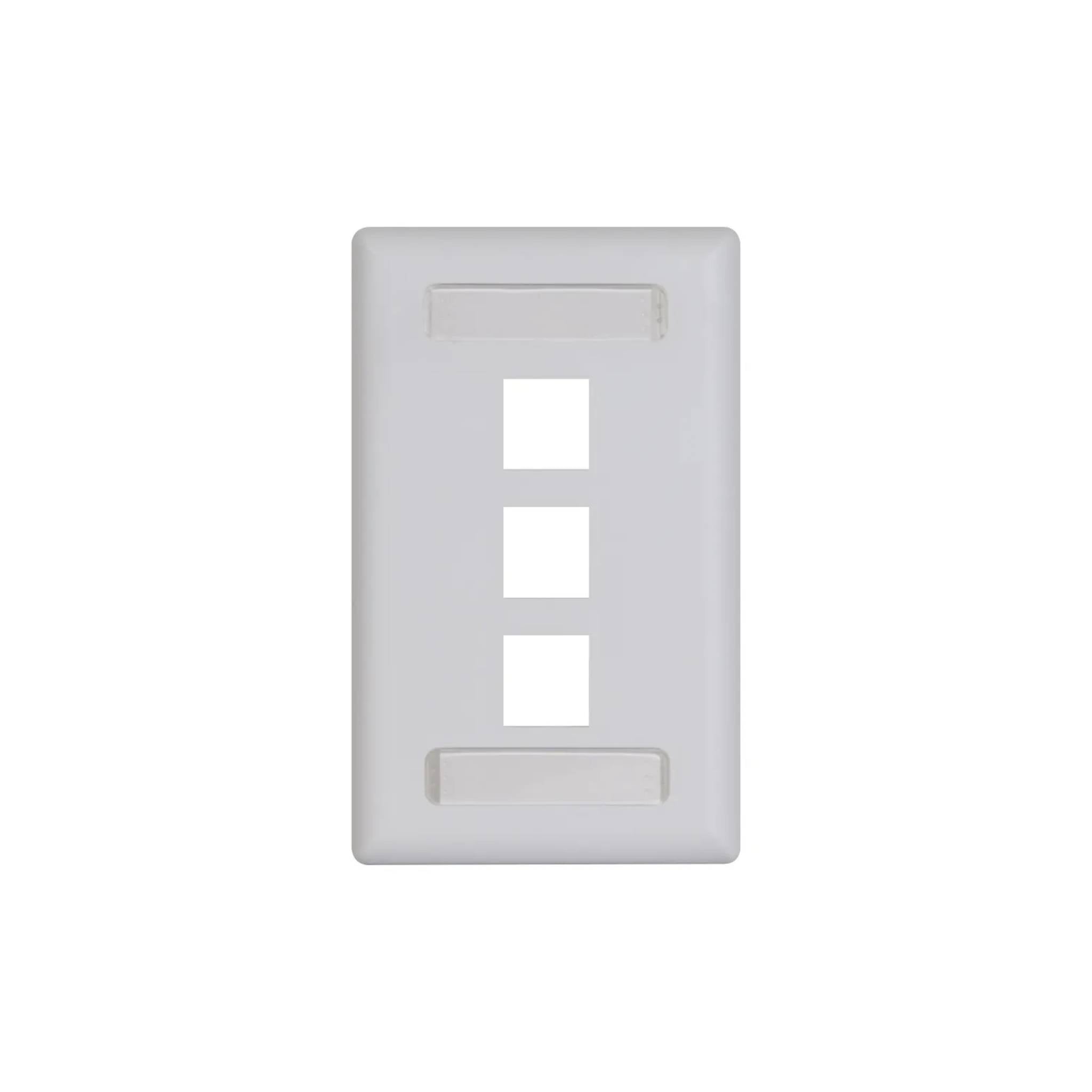 ICC Station ID Faceplate With EZ/HD Style Single Gang