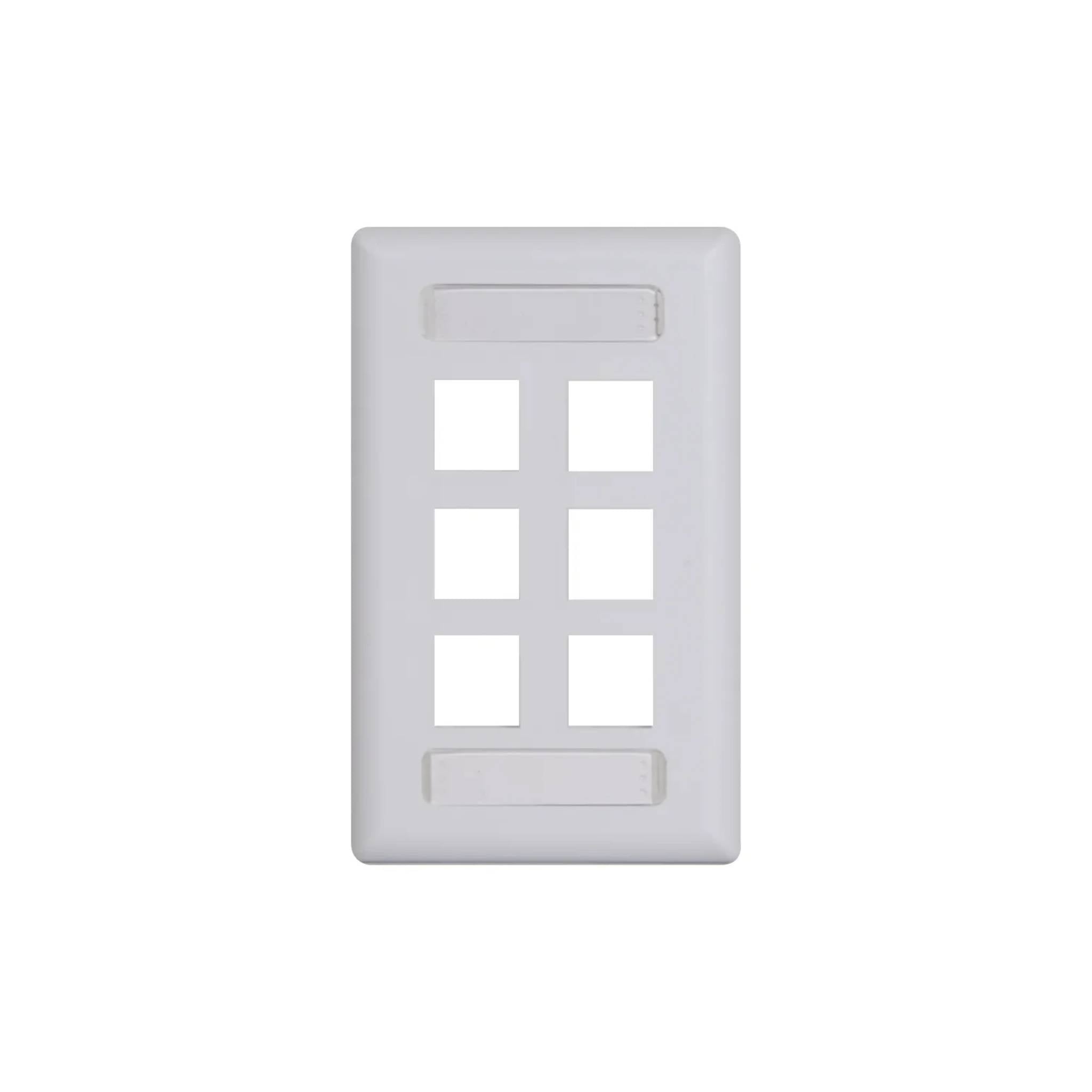 ICC Station ID Faceplate With EZ/HD Style Single Gang